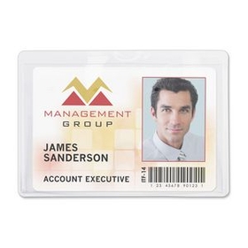 Custom Economy Grade Aveone Clip-On Credit/ Business Card Badge Holder