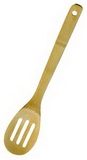 Custom 12 inch Bamboo Slotted Serving Spoon with Handle Hole, 12