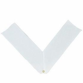 Blank Rp Series Domestic Neck Ribbon W/Eyelet (White), 30" L X 1 3/8" W