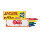 Custom 4 Pack Fire Safety Crayons, 3 3/4
