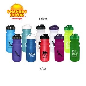 Custom 20 Oz. Sun Fun Cycle Bottle with Flip Top Lid, 7 1/4" H