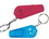 Custom Mini Flashlight and Whistle w/ Key Chain, 1 1/8" L x 2 5/8" W x 1/4" H, Price/piece