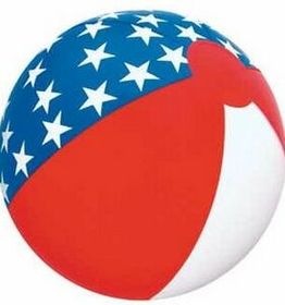 Custom 16" Inflatable Patriotic Beach Ball