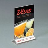 Custom Top Loading Clear Acrylic Vertical Countertop Sign Holder (11w x 17h)