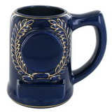 28 Oz. Blue Ceramic Beer Mug Holds 2