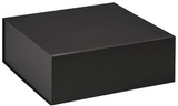 Custom Black Magnetic Closure Gift Box - 8x8x3.25, 8