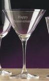 Custom Waterford Crystal Mondavi Martini Glass