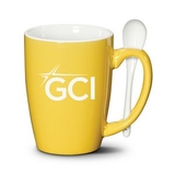 Custom Winfield Mug & Spoon - 16oz Yellow