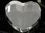 Custom Crystal Heart Shape Paper Weight (2"x2"), Price/piece
