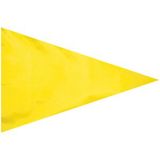 Custom Fluorescent Yellow Vinyl Bike Pennant Flag Only w/ Pole Sleeve