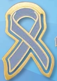 Custom Prostate Cancer Awareness Ribbon Bookmark