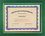 Custom Green Certificate Holder, 13 1/4" W x 10 3/4" H x 1/8" Thick, Price/piece