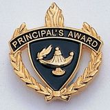 Blank Fully Modeled Epoxy Enameled Scholastic Award Pins (Principal's Award)
