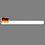 12" Ruler W/ Full Color Flag of Germany, Price/piece