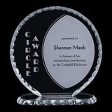 Custom Jade Corona Award w/ Scalloped Edge (5