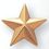 Blank Gold 3 Dimensional Star Pin (5/8"), Price/piece