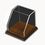 Custom Square Angled-Front Box Cases W/Hardwood Bases (12 1/2"x12"x12"), Price/piece
