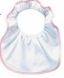 Custom Simple Baby Bib W/ Ruffled Collar