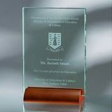 Custom Awards-optical crystal award/trophy 7 inch high, 5