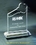 Custom Key Awards optical crystal award trophy., 8" L x 5.5" W x 0.625" H, Price/piece