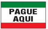 Blank 3'x5' Nylon Message Flag- Paque Aqui (Pay Here)