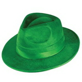 Custom Green Vel Felt Fedora Hat