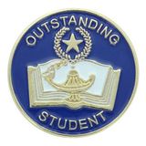 Custom Scholastic School Award Pins (Outstanding Student)
