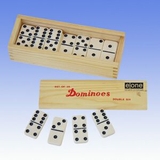 Custom Double 6 Standard Wooden Case Dominoes (Screened)