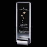 Custom Starfire Annapolis Rectangle Crystal Award (10