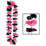 Custom Drama Queen Pink & Black Party Lei, 36
