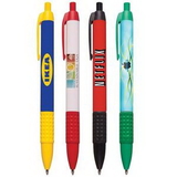 Custom Digital Wrap Wide Body Retractable Pen w/ Matching Clip, Grip, Tip