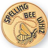 Blank Scholastic Award Pin (Spelling Bee Whiz), 3/4