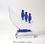 Custom Teamwark Crystal Award Trophy., 10" L x 8" W x 2.75" H, Price/piece