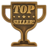 Blank Top Seller Trophy Pin, 1