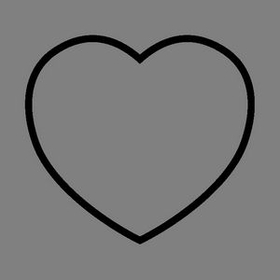 Custom Heart (Wide) Bag Tag