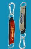 Custom Wrist Strap Key Holder W/ Carabiner Clip (4 Color Process), 7/8