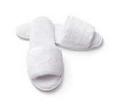 Custom Men's Open Toe Microfiber Terry Cloth Slippers