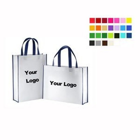 Custom Non-woven Reusable Eco Carrying Shopping Totes Grocery Bags, 11 4/5" L x 4" W x 15 4/5" H