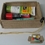 Custom Natural Jute Foldable Box with Clear Lid, 8" L x 5.5" W x 2.5" D, Price/piece