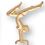 Blank Female Gymnastics Chenille Letter Pin, Price/piece