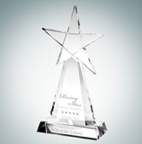 Custom Evolving Star Optical Crystal Award, 14