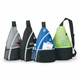 PROMO SLING BACKPACK, Personalised Backpack, Custom Backpack, Promo Backpack, 11.5" W x 17.75" H x 6" D