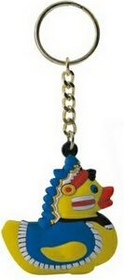 Blank 2-D Lil' Indian Chief Rubber Duck Keychain