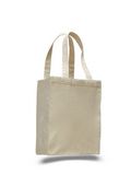 Custom Colored Canvas Gusset Shopping Tote (Printed), 10.5