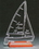 Custom 386-AP0SAIL1RBZ  - Clear Sailing Award-Clear Acrylic, Price/piece