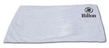 Custom White 100% Cotton Terry Beach Towel