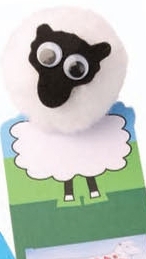 Custom Sheep Bookmark Weepul, 8" L X 1.75" W