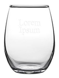 Custom 15 Oz. Meritus Cabaret Stemless Wine Glass W/ Rim Full Capacity, 4 1/4