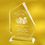 Custom Awards-optical crystal award/trophy 8-3/4 inch high, 6" W x 8 3/4" H x 3/4" D, Price/piece