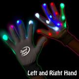 Custom Light Up LED Rainbow Gloves